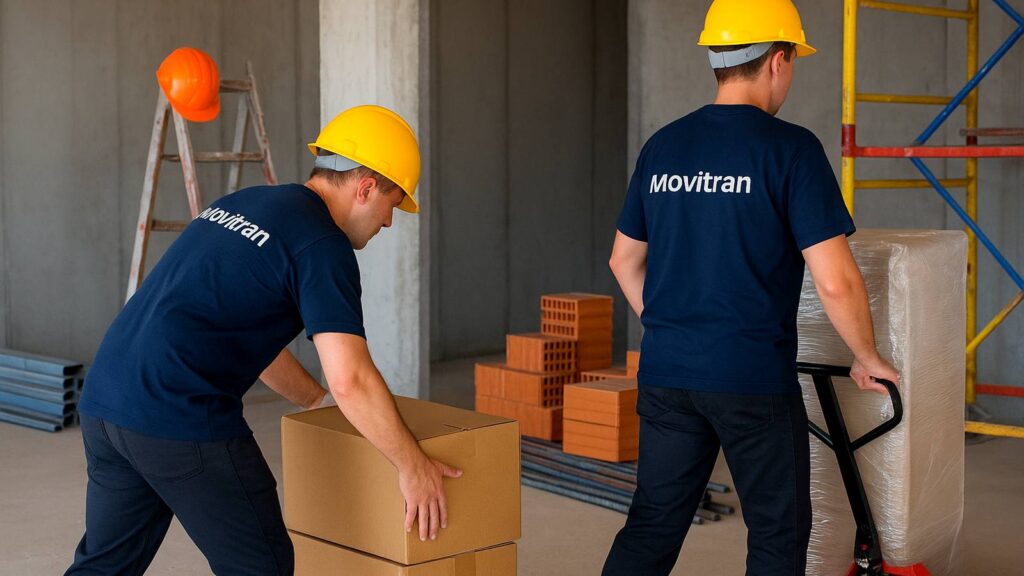 Mudanza para empresas de construcción y reformas en Vigo con traslado de materiales y herramientas de obra